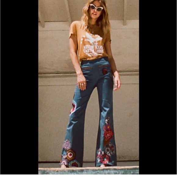 Spell Jeans Flower Child Jeans Size Small - Picture 1 of 7